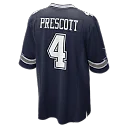 Zennovawear Dak Prescott Dallas Cowboys Game Team Jersey - Navy