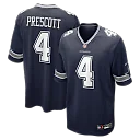 Zennovawear Dak Prescott Dallas Cowboys Game Team Jersey - Navy