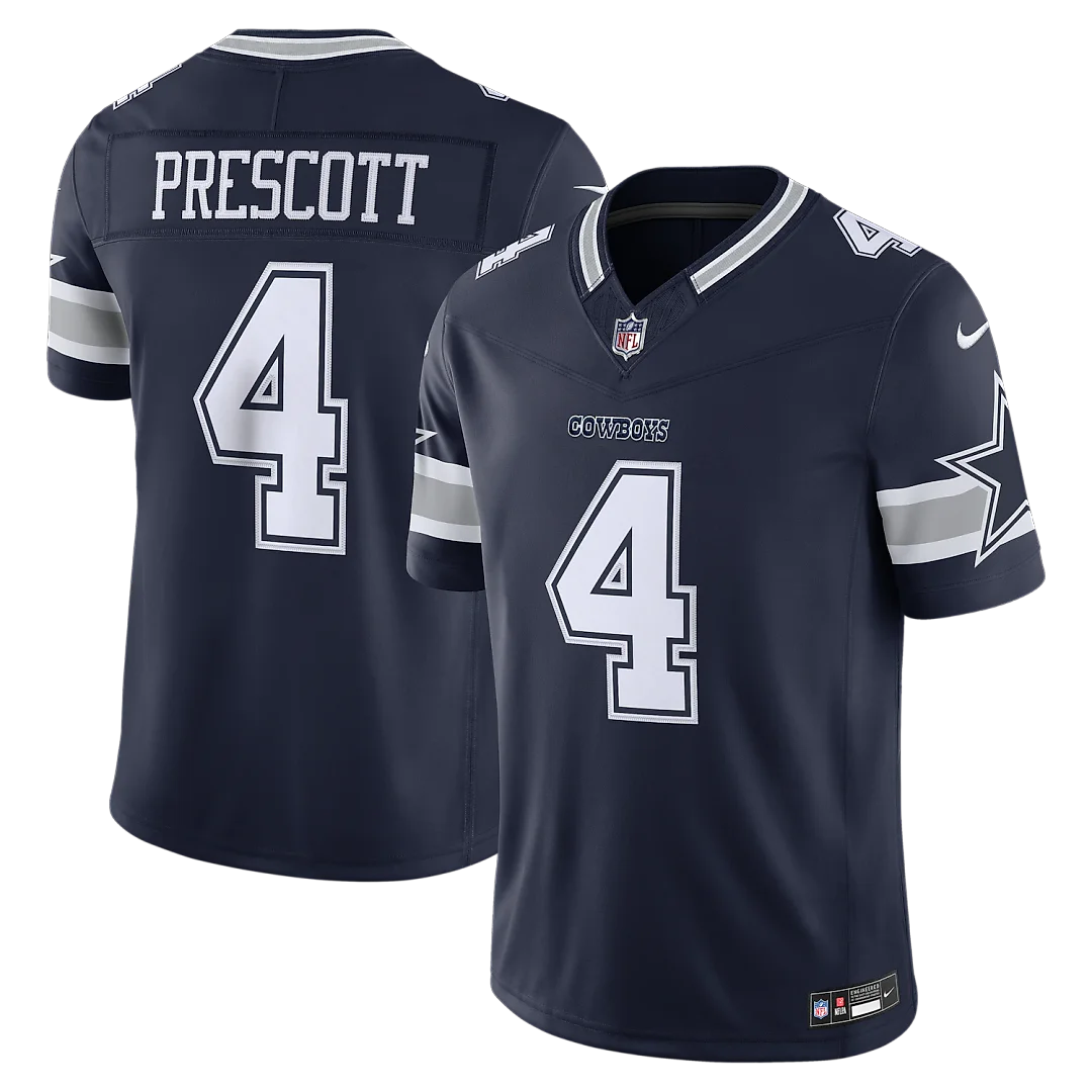 Zennovawear Dak Prescott Dallas Cowboys Team Vapor FUSE. Stitched Limited Jersey - Navy