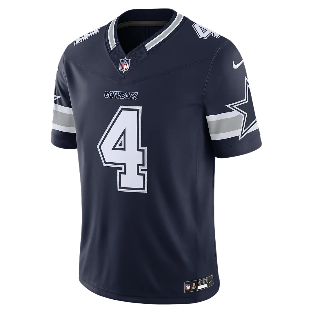 Zennovawear Dak Prescott Dallas Cowboys Team Vapor FUSE. Stitched Limited Jersey - Navy