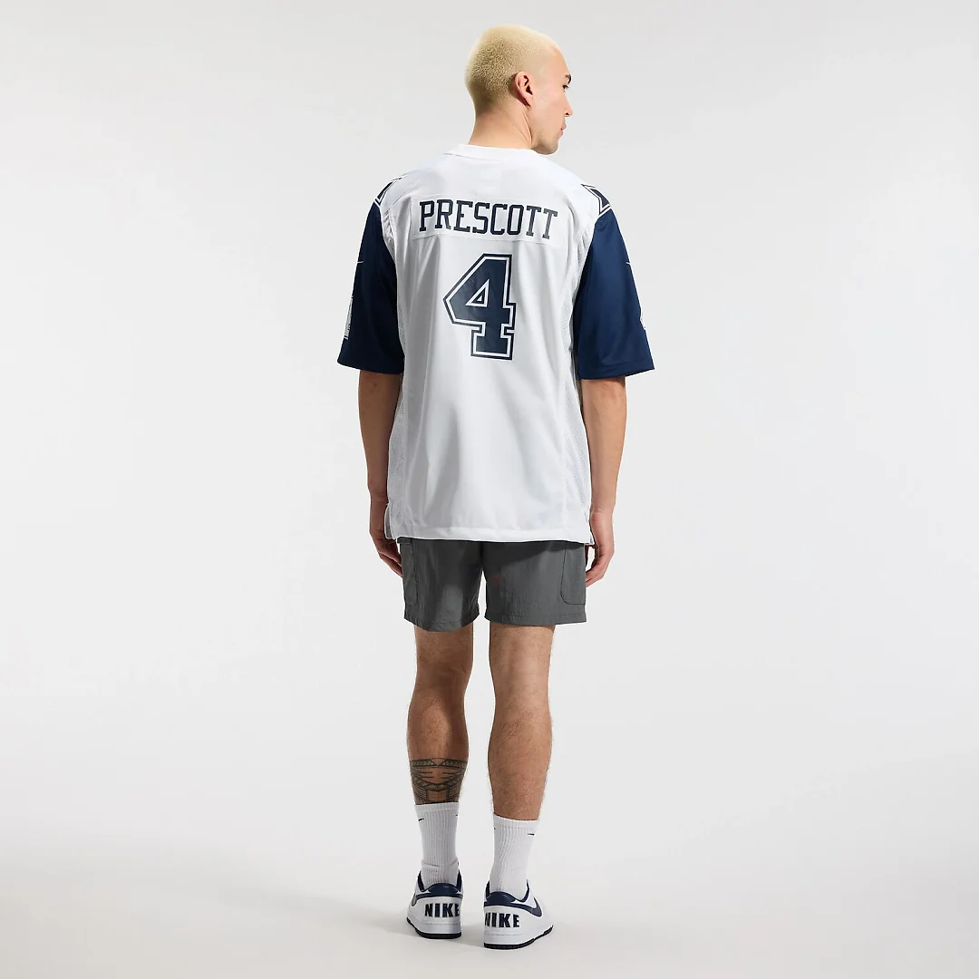 Zennovawear Dak Prescott Dallas Cowboys Alternate Game Team Jersey - White