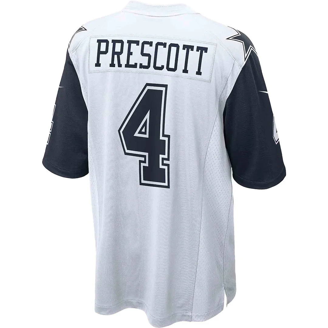 Zennovawear Dak Prescott Dallas Cowboys Alternate Game Team Jersey - White