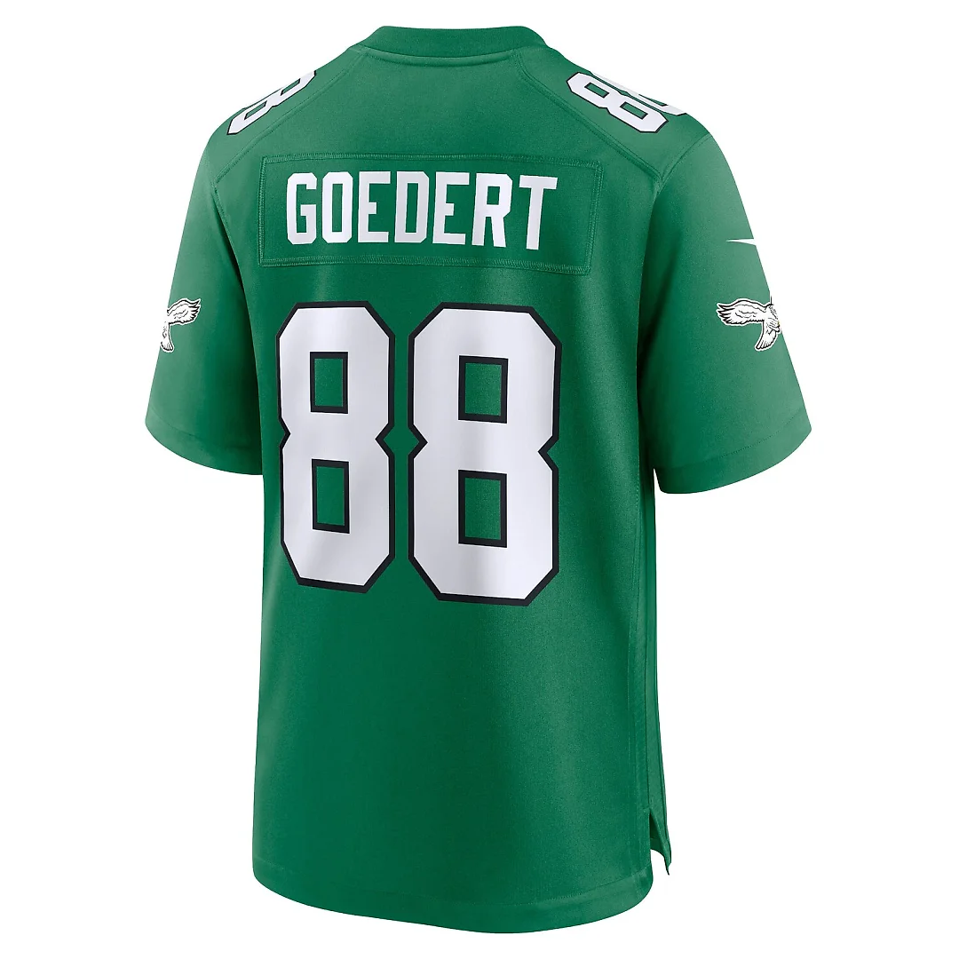 Zennovawear Dallas Goedert Philadelphia Eagles Alternate Game Player Jersey - Kelly Green