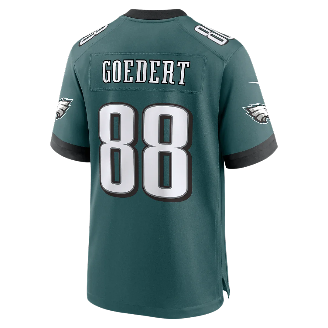 Zennovawear Dallas Goedert Philadelphia Eagles Team Game Jersey - Midnight Green