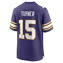 Zennovawear Dallas Turner Minnesota Vikings Alternate Game Jersey - Purple