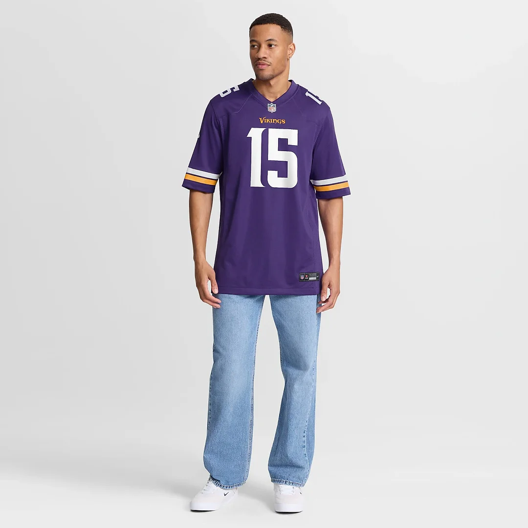 Zennovawear Dallas Turner Minnesota Vikings Game Jersey - Purple
