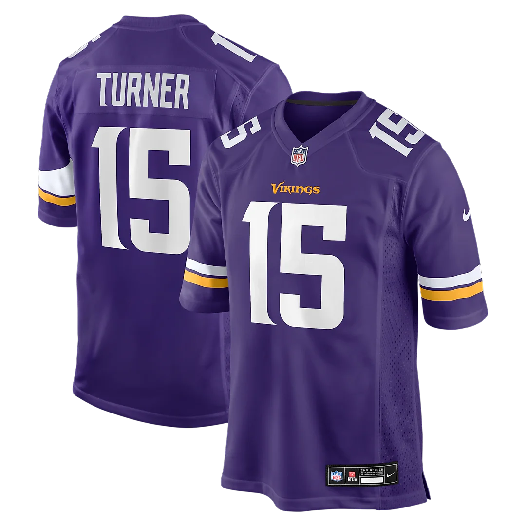 Zennovawear Dallas Turner Minnesota Vikings Game Jersey - Purple