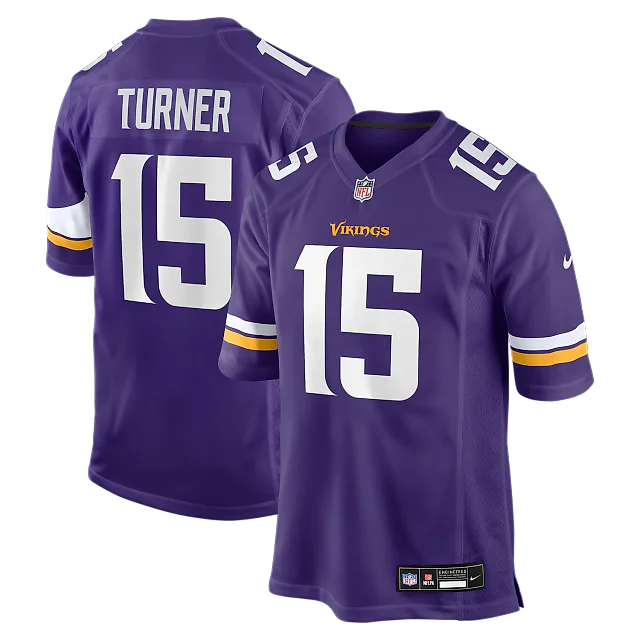 Zennovawear Dallas Turner Minnesota Vikings Game Jersey - Purple