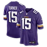 Zennovawear Dallas Turner Minnesota Vikings Game Jersey - Purple