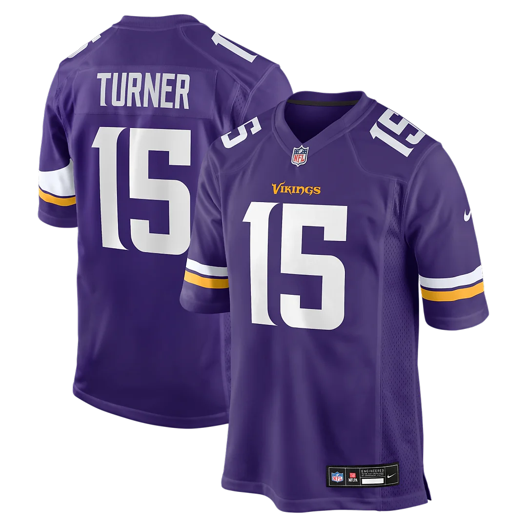 Zennovawear Dallas Turner Minnesota Vikings Game Jersey - Purple