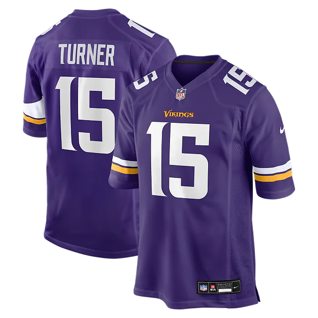 Zennovawear Dallas Turner Minnesota Vikings Game Jersey - Purple