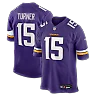 Zennovawear Dallas Turner Minnesota Vikings Player Game Jersey - Purple