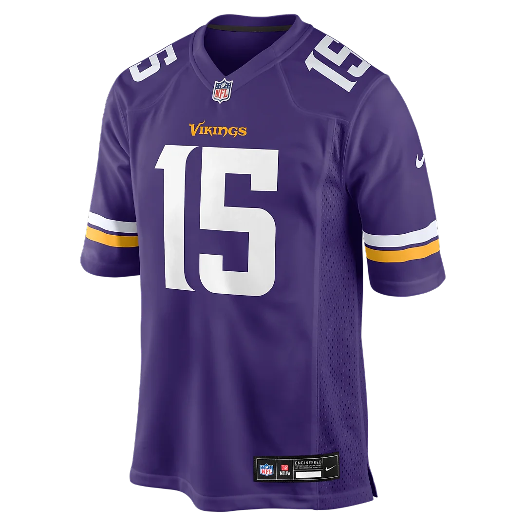 Zennovawear Dallas Turner Minnesota Vikings Player Game Jersey - Purple
