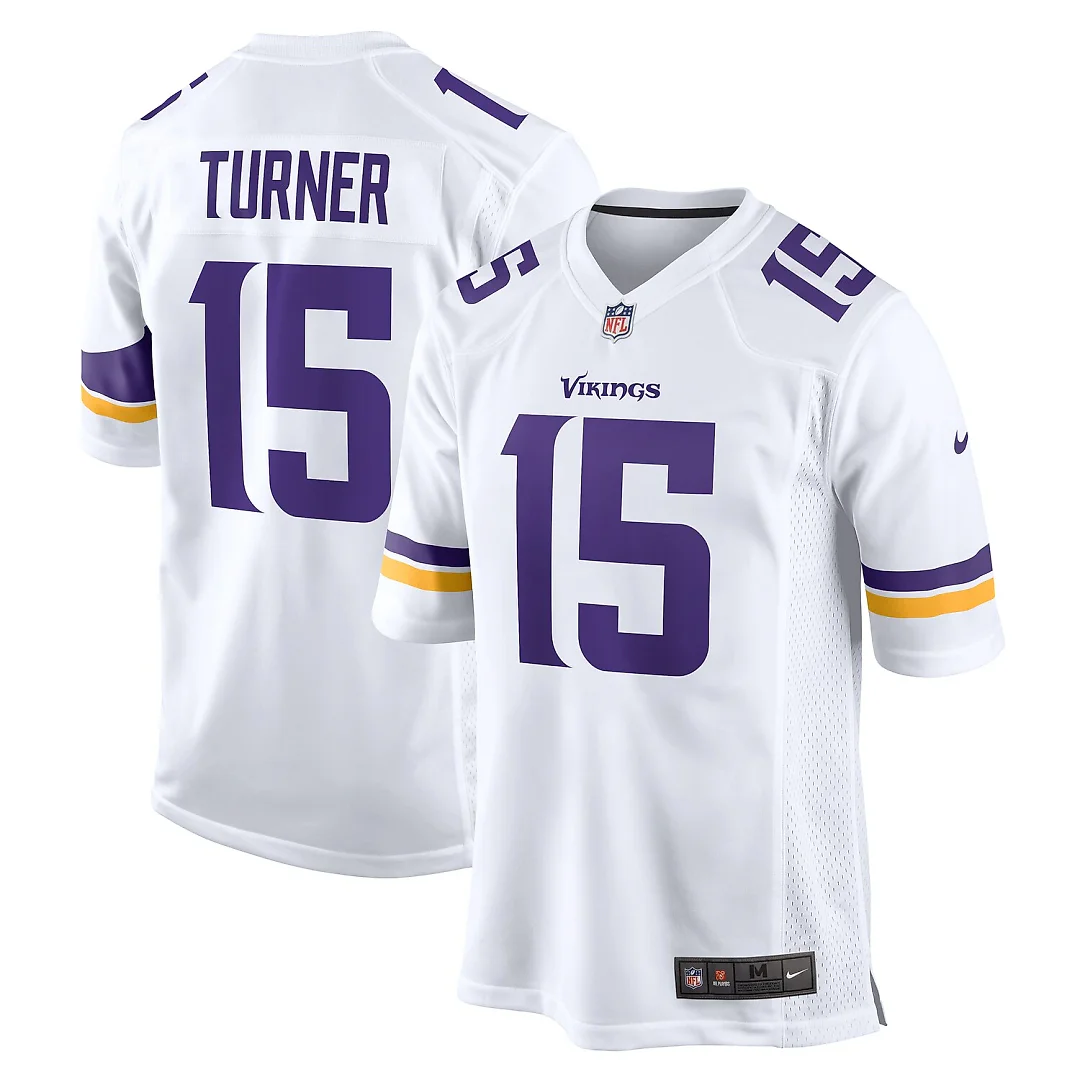Zennovawear Dallas Turner Minnesota Vikings Game Jersey - White