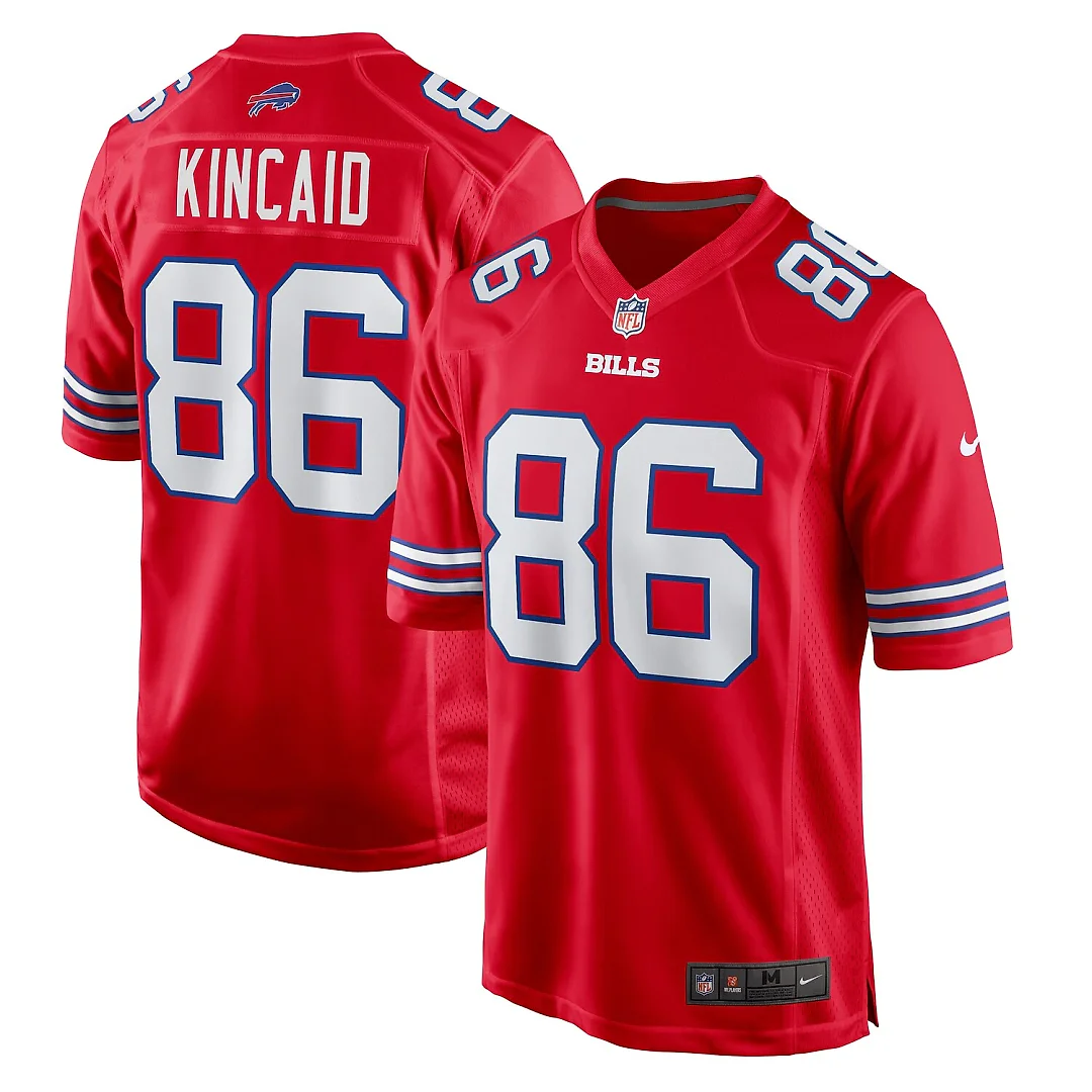 Zennovawear Dalton Kincaid Buffalo Bills Alternate Game Jersey - Red