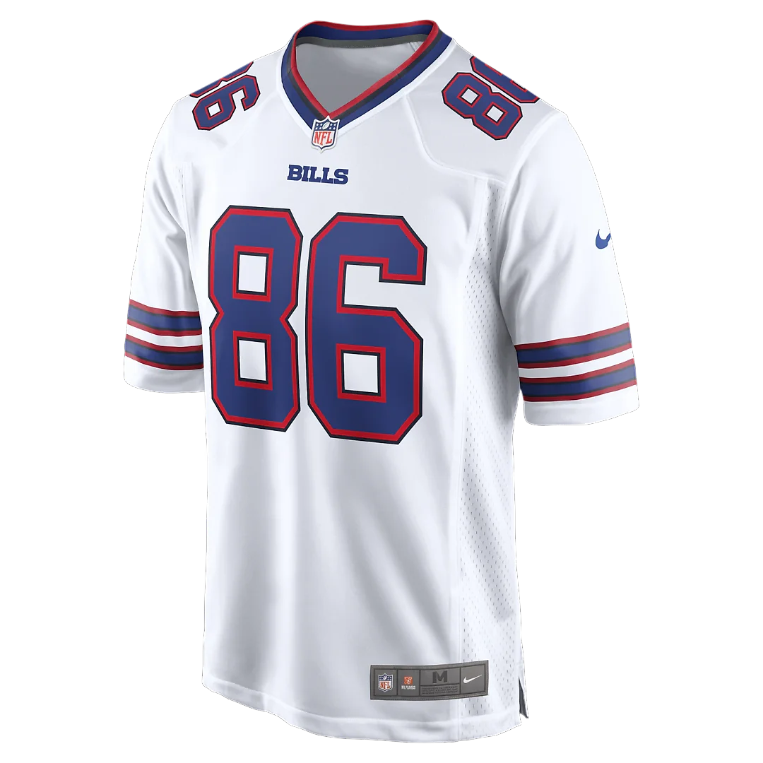 Zennovawear Dalton Kincaid Buffalo Bills Game Jersey - White