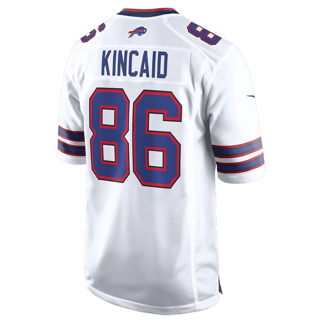 Zennovawear Dalton Kincaid Buffalo Bills Game Jersey - White