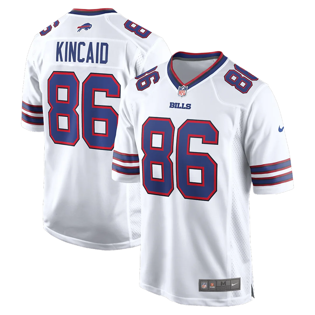 Zennovawear Dalton Kincaid Buffalo Bills Game Jersey - White