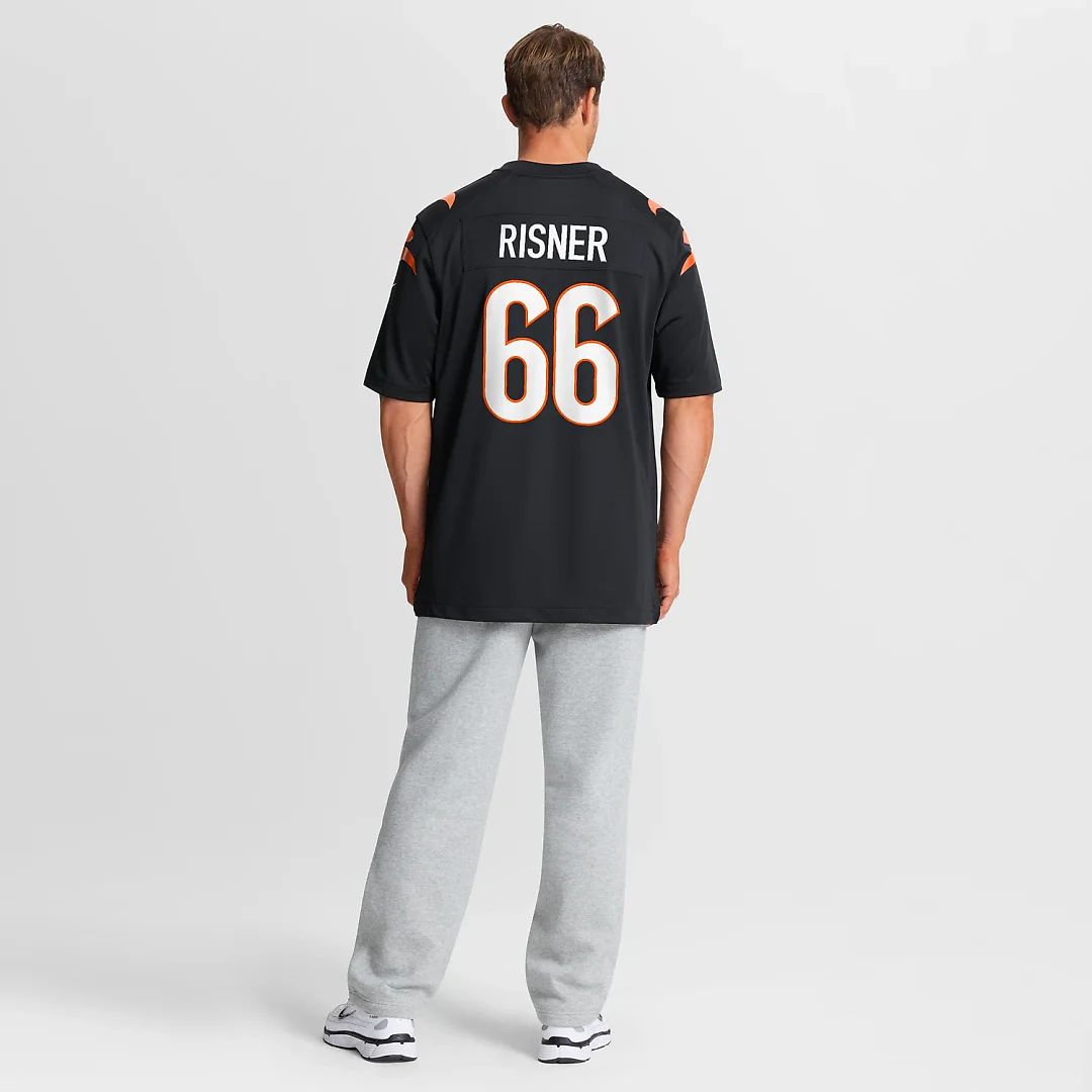Zennovawear Dalton Risner Cincinnati Bengals Team Game Jersey - Black