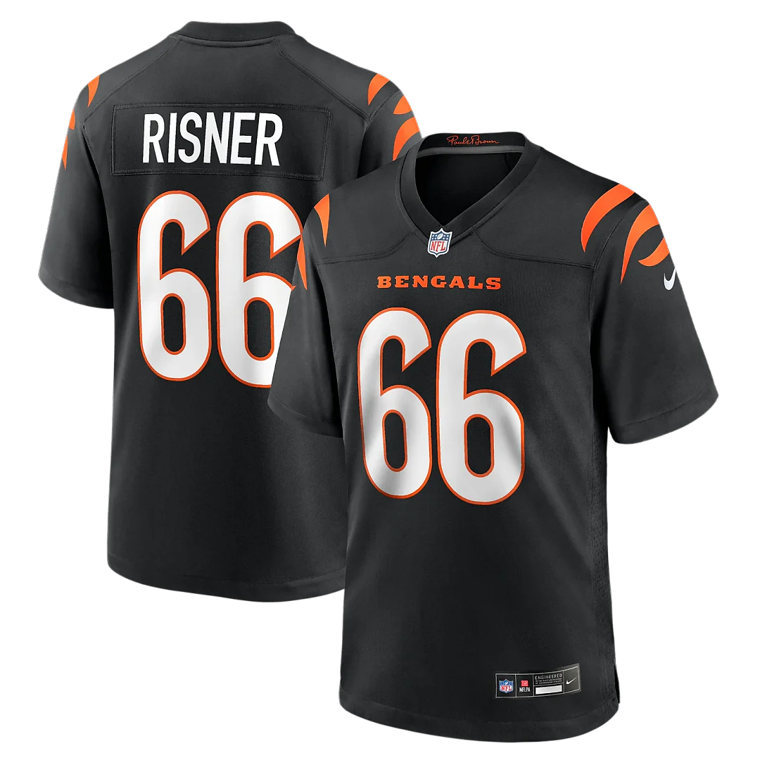 Zennovawear Dalton Risner Cincinnati Bengals Team Game Jersey - Black