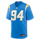 Zennovawear Dalvin Tomlinson Los Angeles Chargers Team Game Jersey - Powder Blue