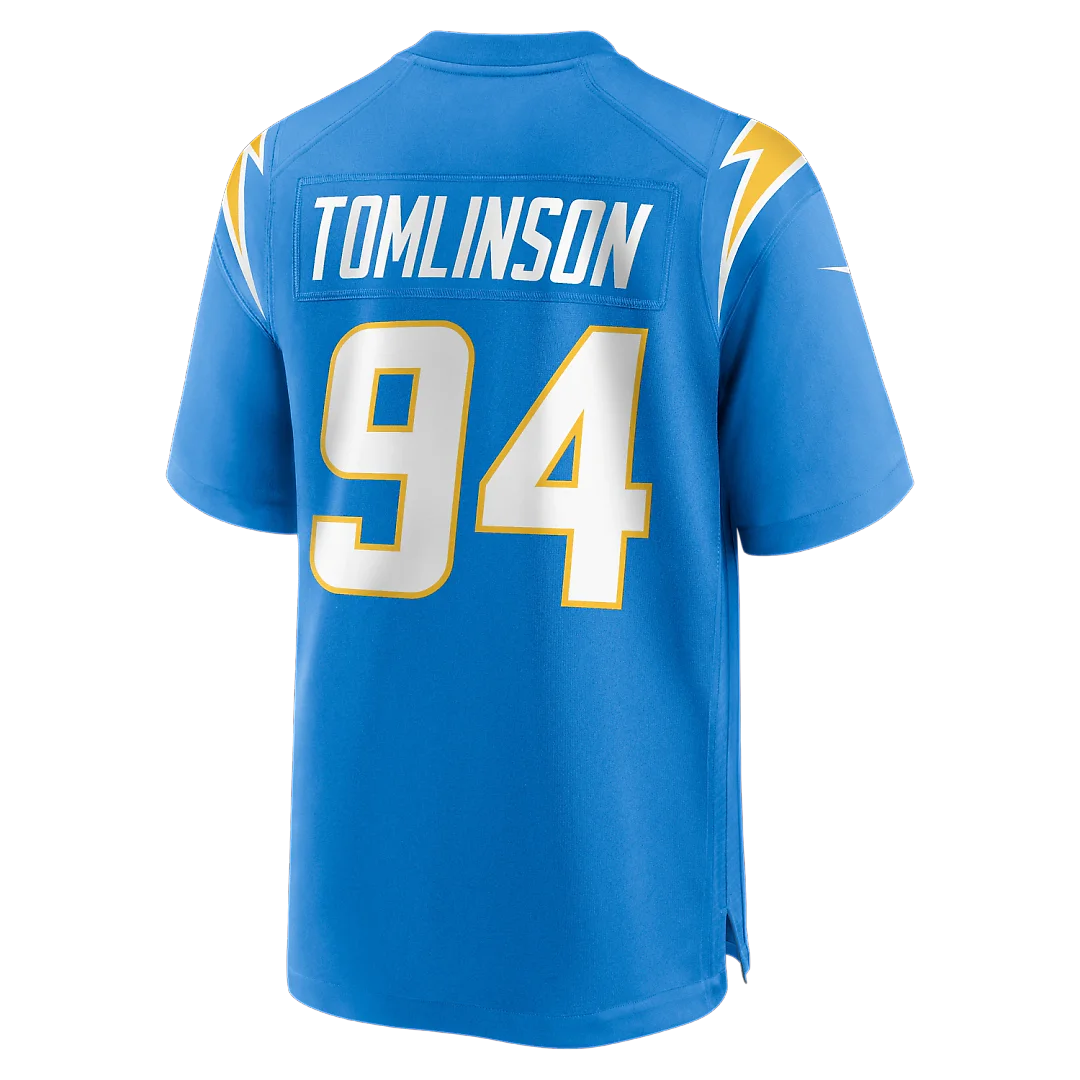 Zennovawear Dalvin Tomlinson Los Angeles Chargers Team Game Jersey - Powder Blue
