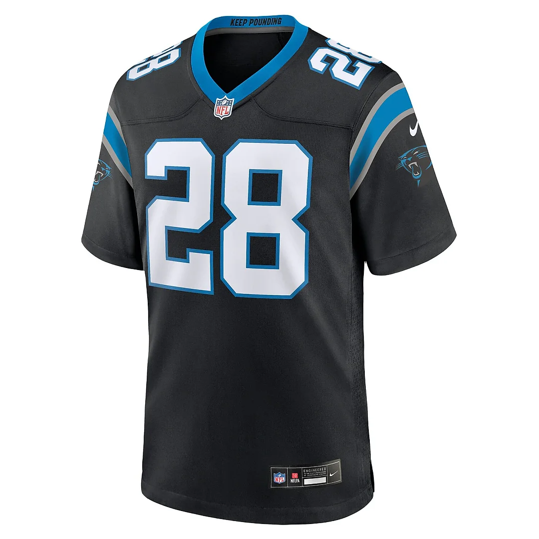 Zennovawear Damarri Mathis Carolina Panthers Team Game Jersey - Black
