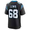 Zennovawear Damien Lewis Carolina Panthers Game Jersey - Black