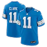 Zennovawear Damone Clark Detroit Lions Team Game Jersey - Blue