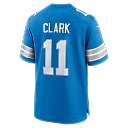 Zennovawear Damone Clark Detroit Lions Team Game Jersey - Blue