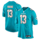 Zennovawear Dan Marino Miami Dolphins Game Retired Player Jersey - Aqua