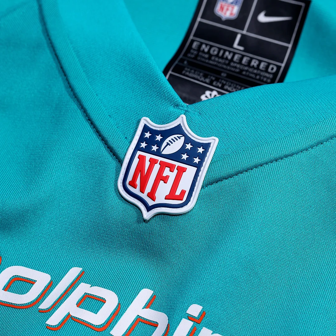 Zennovawear Dan Marino Miami Dolphins Game Retired Player Jersey - Aqua