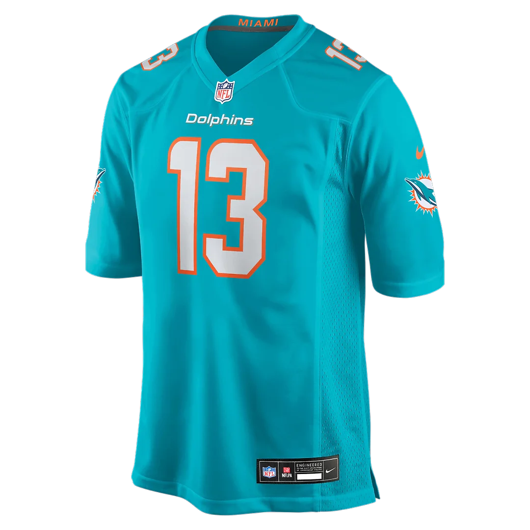 Zennovawear Dan Marino Miami Dolphins Game Retired Player Jersey - Aqua