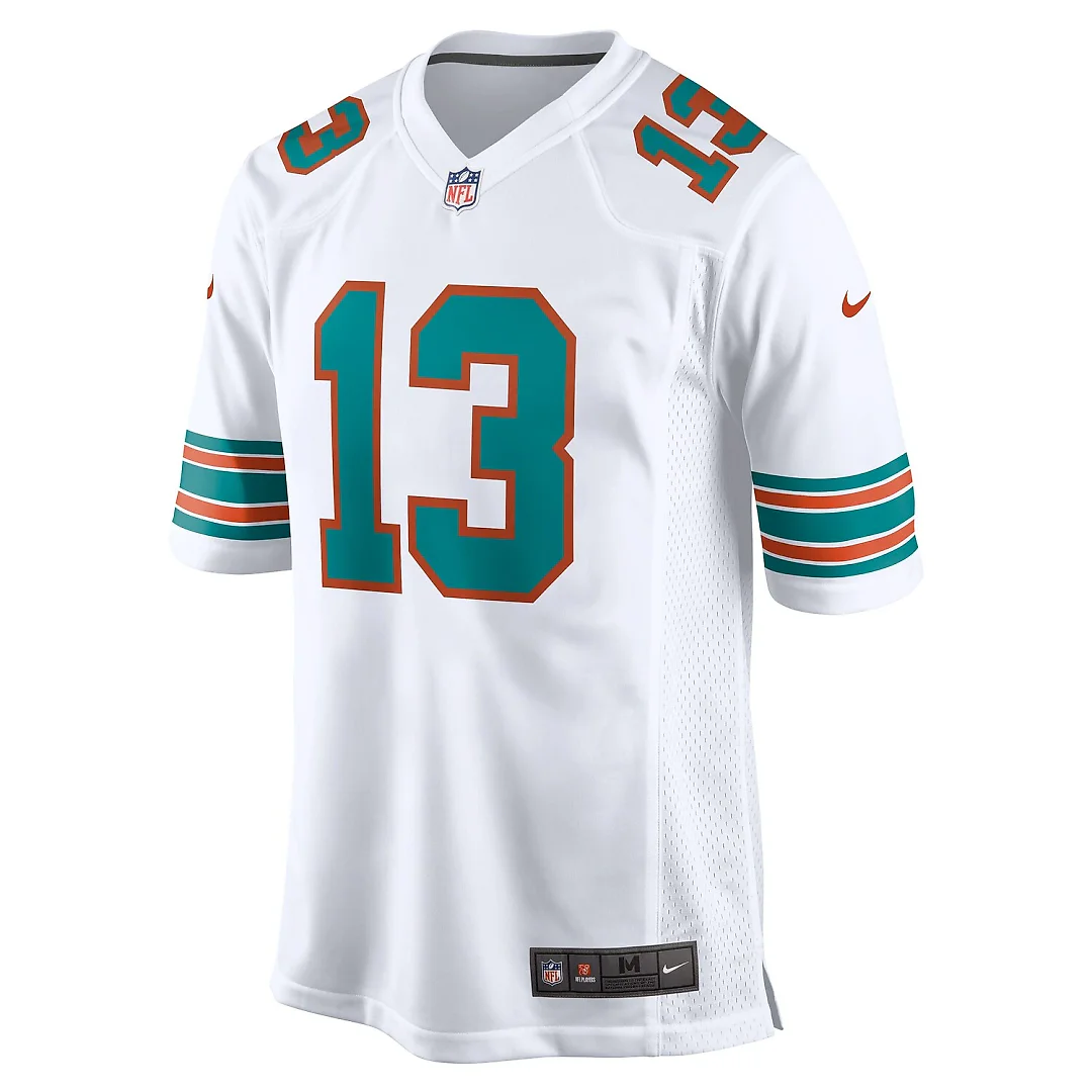 Zennovawear Dan Marino Miami Dolphins Retired Player Jersey - White