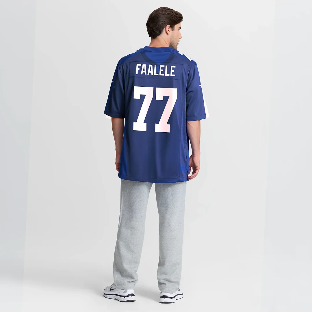 Zennovawear Daniel Faalele New York Giants Team Game Jersey - Royal