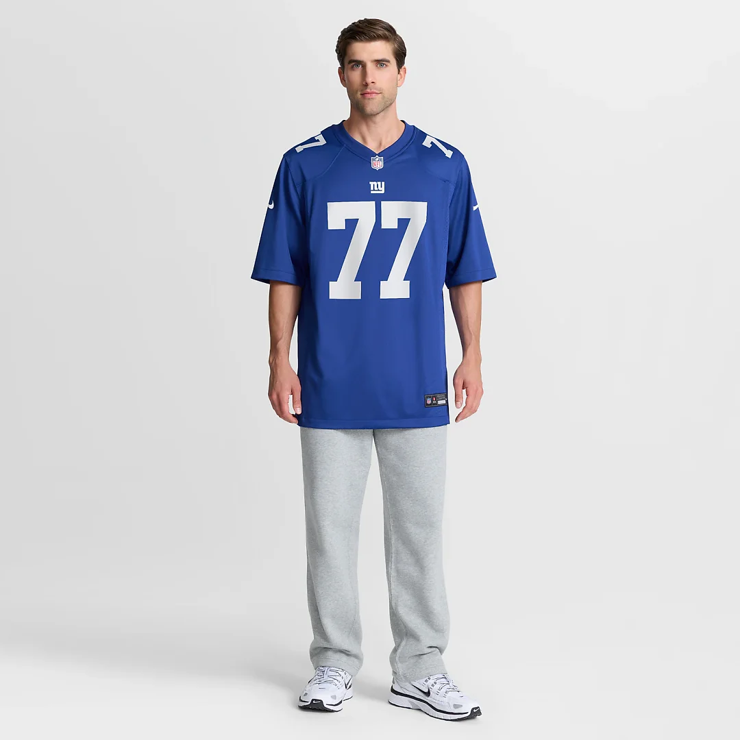 Zennovawear Daniel Faalele New York Giants Team Game Jersey - Royal
