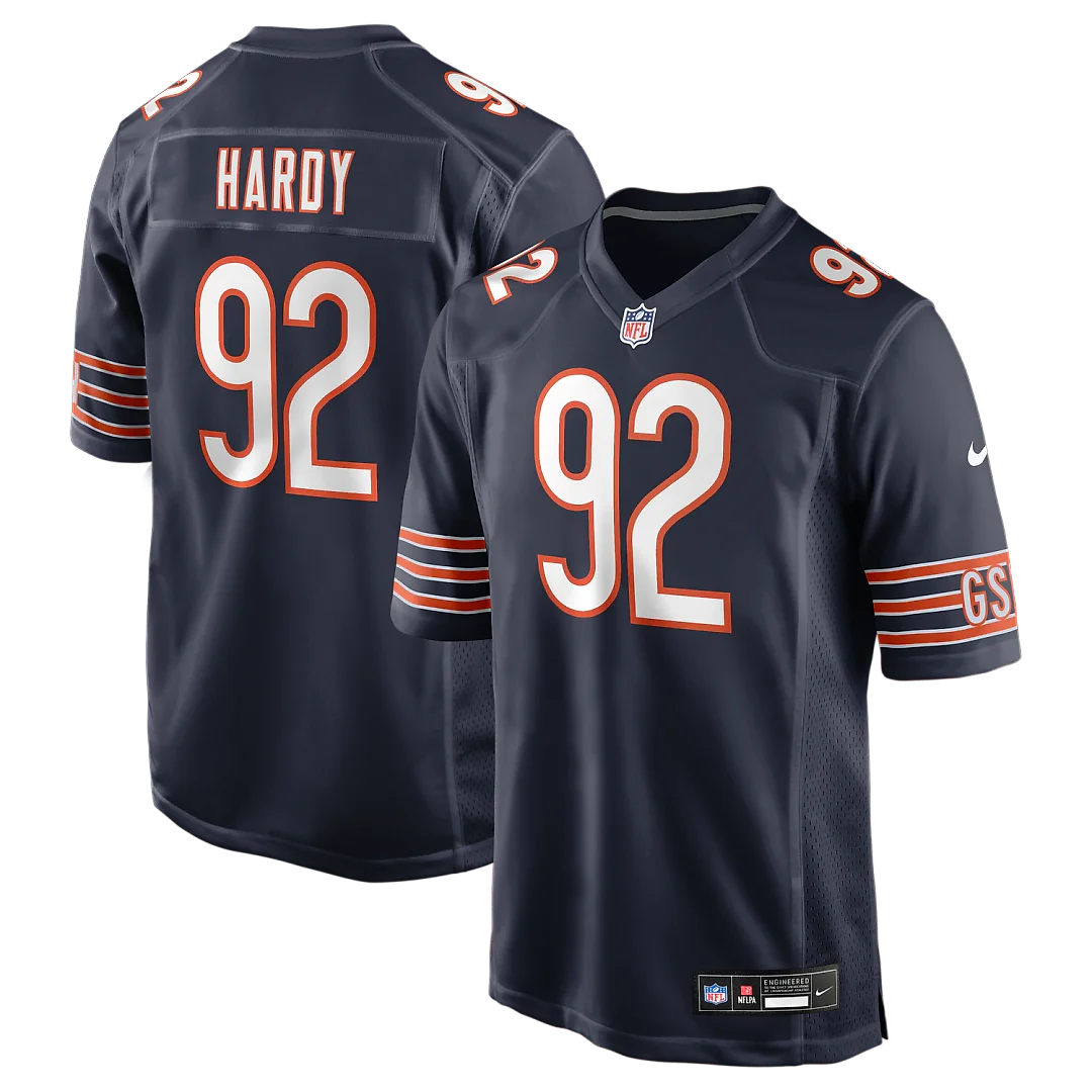Zennovawear Daniel Hardy Chicago Bears Team Game Jersey - Navy