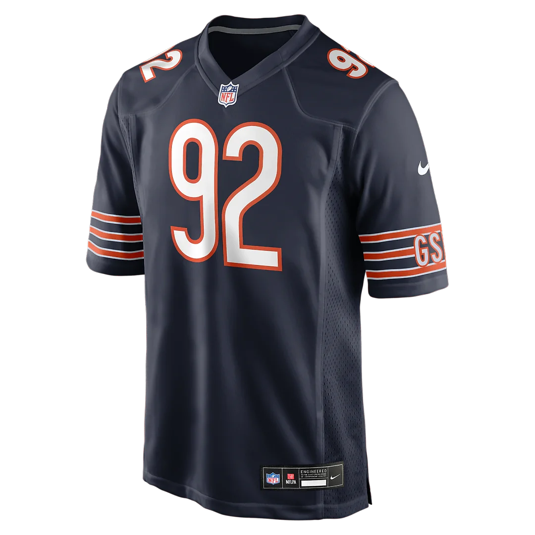 Zennovawear Daniel Hardy Chicago Bears Team Game Jersey - Navy