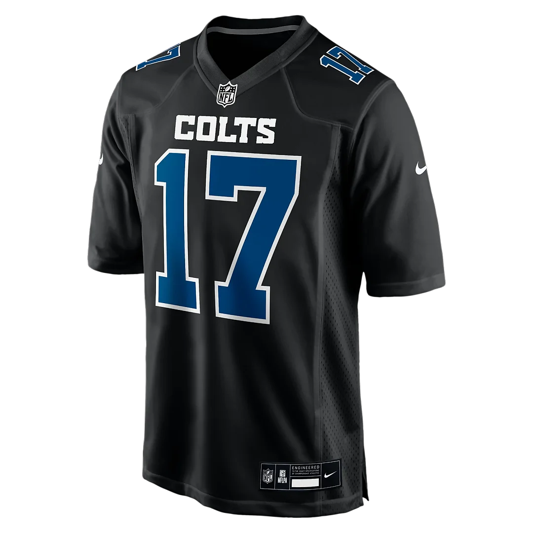 Zennovawear Daniel Jones Indianapolis Colts Fashion Game Jersey - Carbon Black
