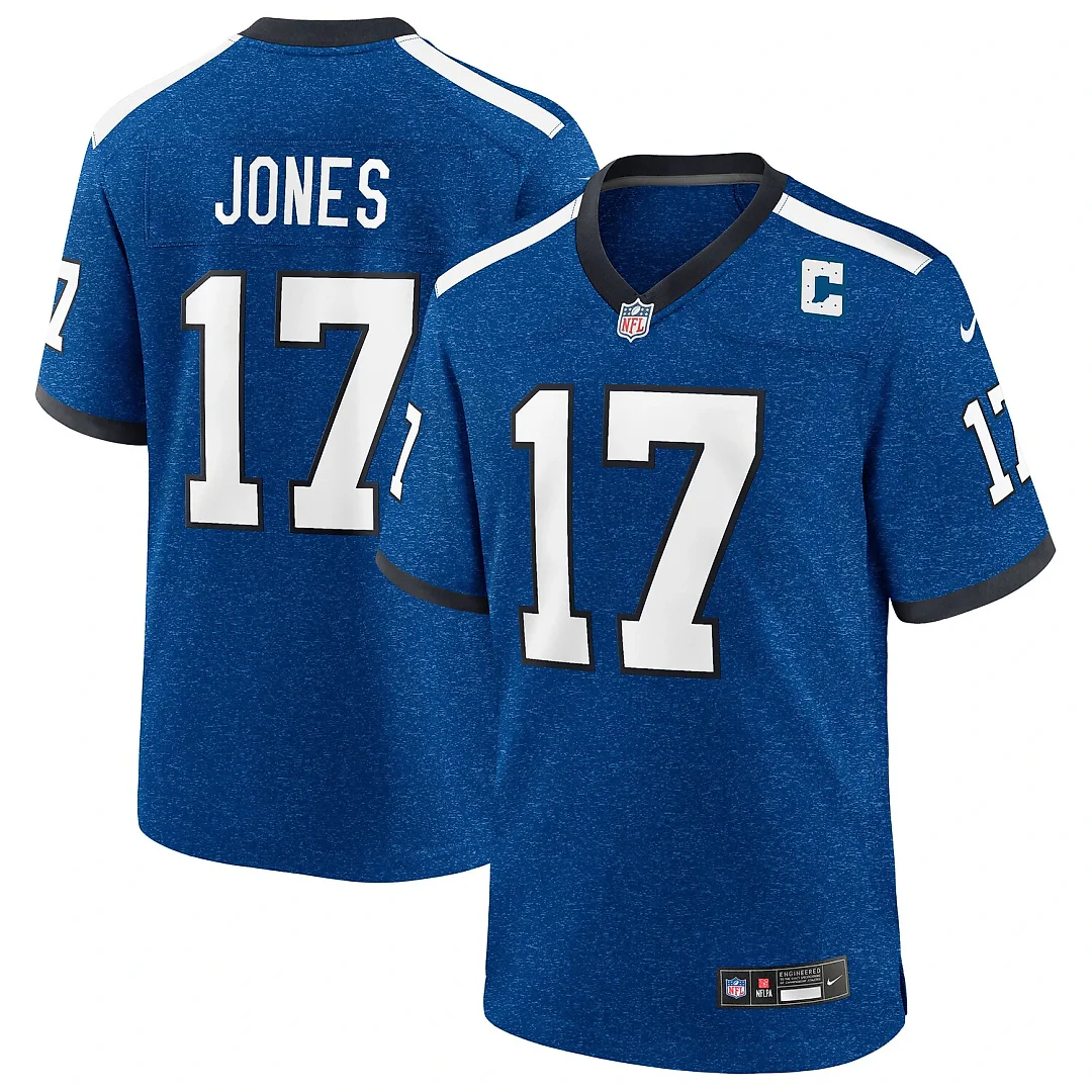 Zennovawear Daniel Jones Indianapolis Colts Alternate 2 Indiana Nights Game Jersey - Heather Royal