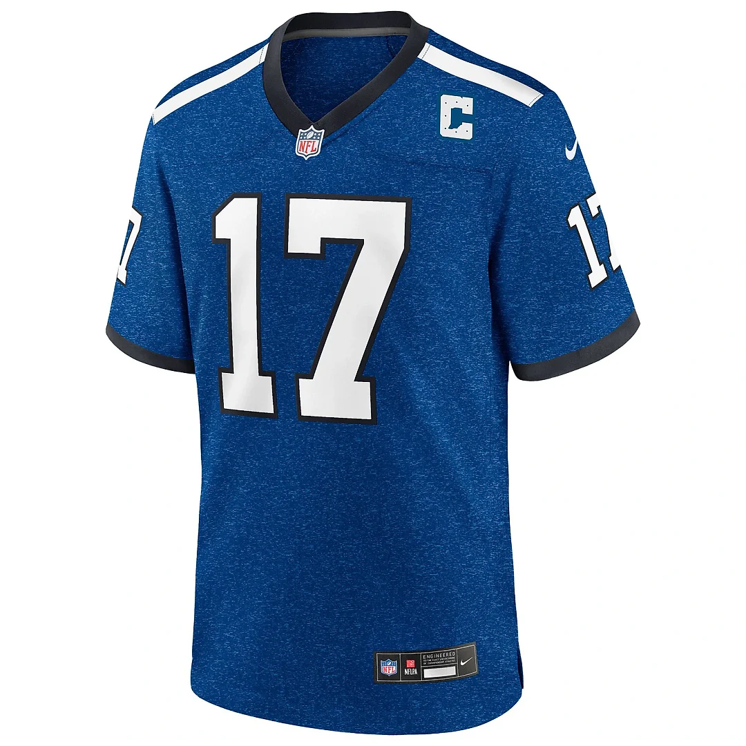 Zennovawear Daniel Jones Indianapolis Colts Alternate 2 Indiana Nights Game Jersey - Heather Royal