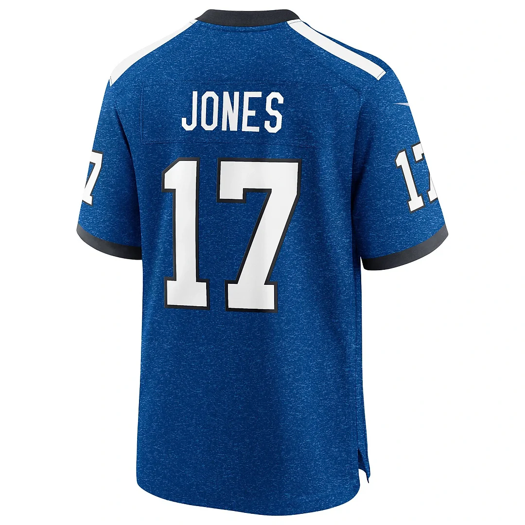 Zennovawear Daniel Jones Indianapolis Colts Alternate 2 Indiana Nights Game Jersey - Heather Royal