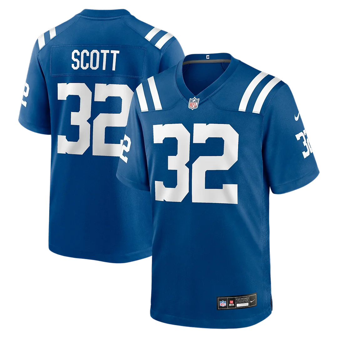Zennovawear Daniel Scott Indianapolis Colts Team Game Jersey - Royal