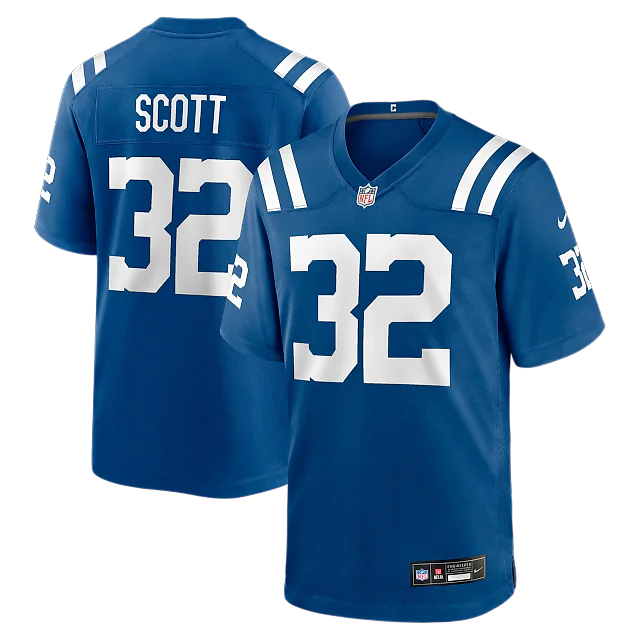 Zennovawear Daniel Scott Indianapolis Colts Team Game Jersey - Royal