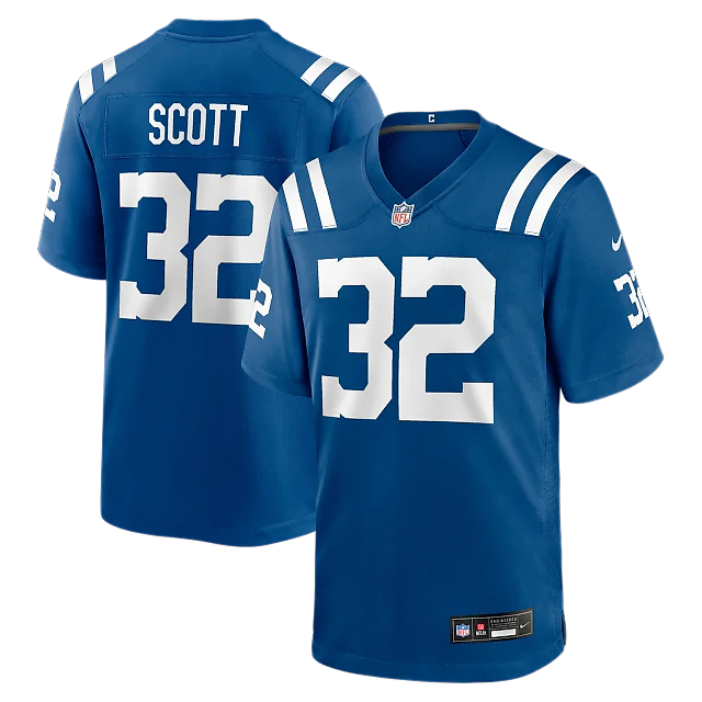 Zennovawear Daniel Scott Indianapolis Colts Team Game Jersey - Royal