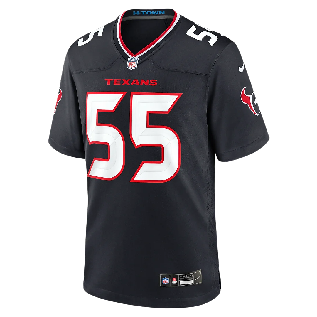 Zennovawear Danielle Hunter Houston Texans Team Game Jersey - Navy