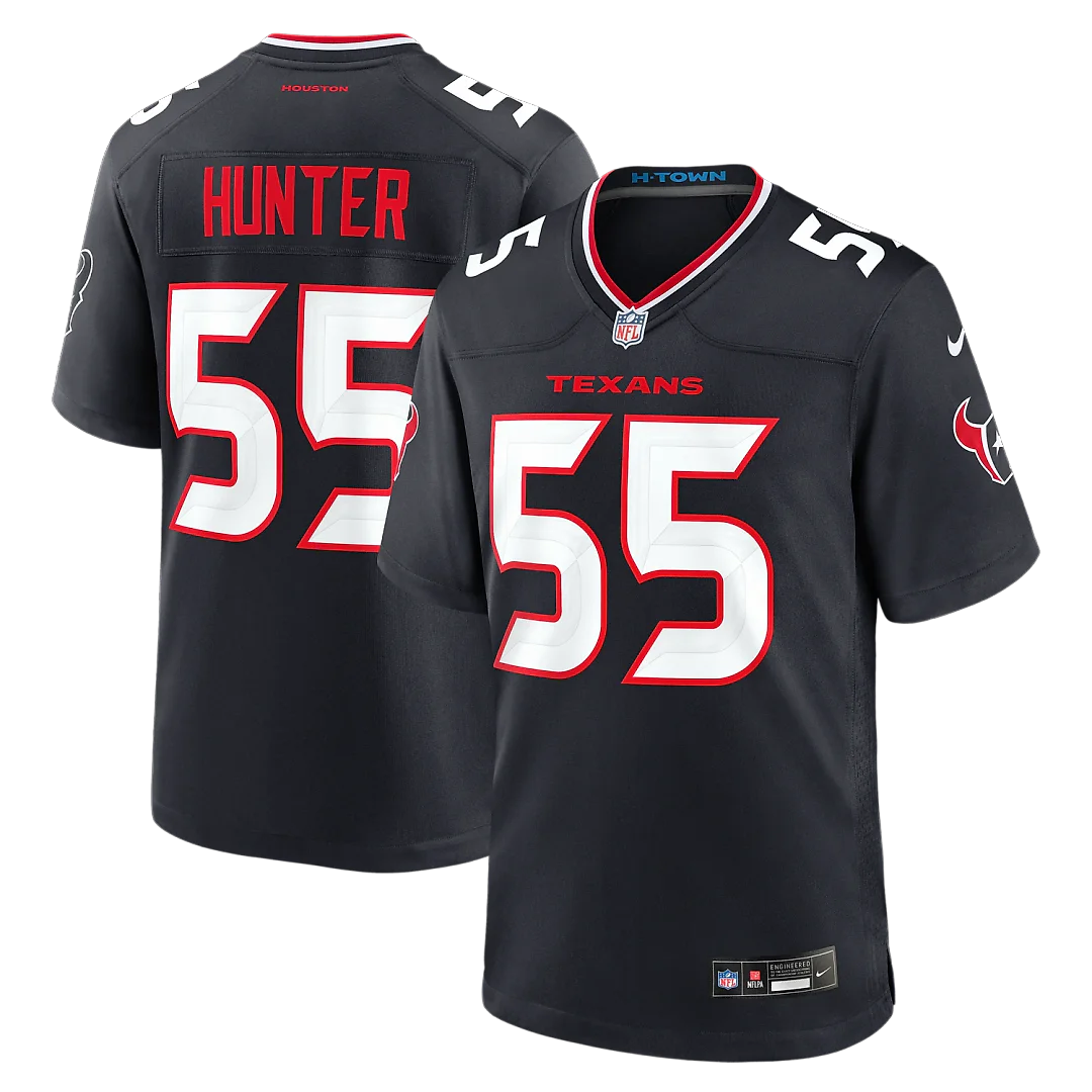 Zennovawear Danielle Hunter Houston Texans Team Game Jersey - Navy