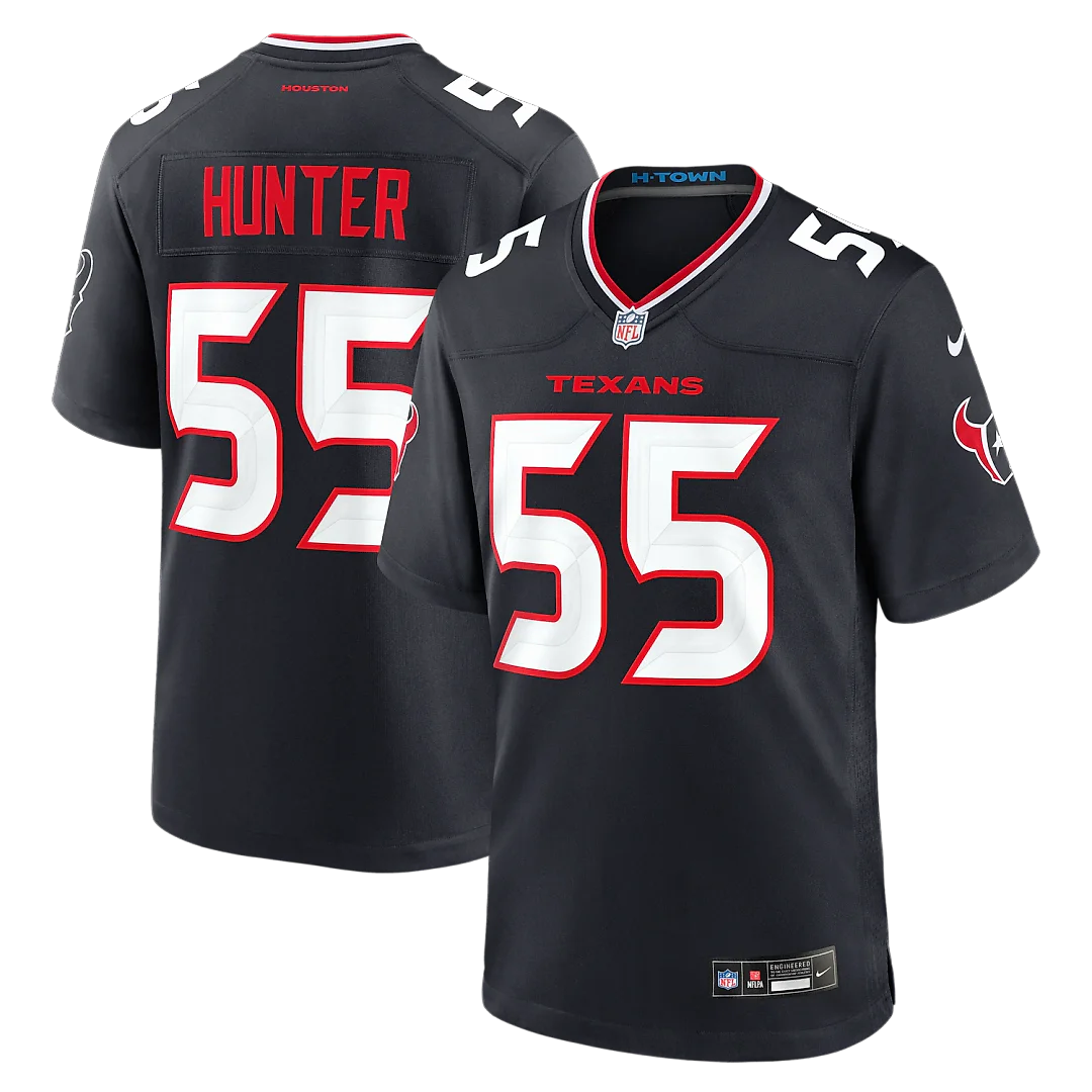 Zennovawear Danielle Hunter Houston Texans Team Game Jersey - Navy