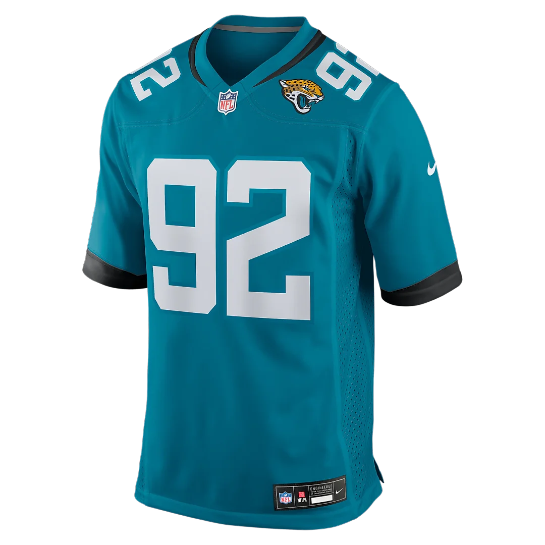 Zennovawear Danny Striggow Jacksonville Jaguars Team Game Jersey - Teal