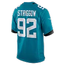 Zennovawear Danny Striggow Jacksonville Jaguars Team Game Jersey - Teal